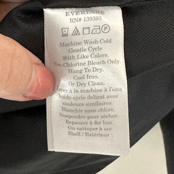 Everlane The Tencel Oversized Blazer Black 2 Button Front L/S Women's 16 NWT - Picture 10 of 12